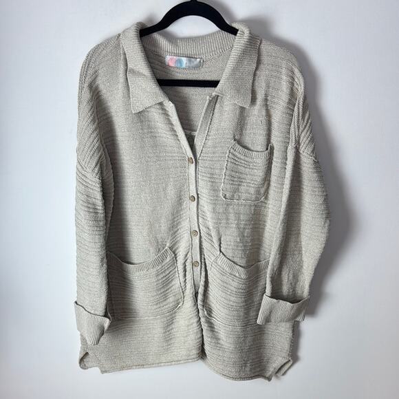 FP Beach Free People Cardigan - Women's Small - Picture 1 of 5